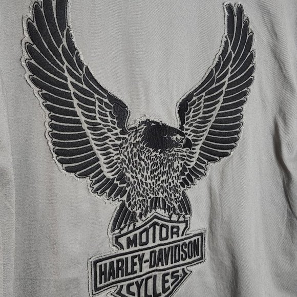 Harley Davidson Men's S/S Button-down Shirt Size Large - Picture 7 of 7